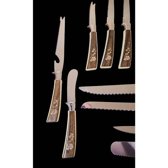 Vintage Mid Century Regent Sheffield English brand 19 piece cutlery set - Picture 8 of 12